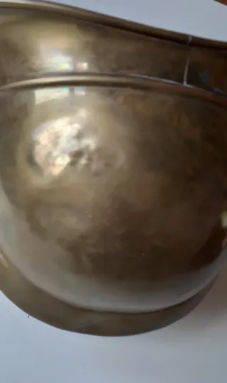 Casco de bombero de latón