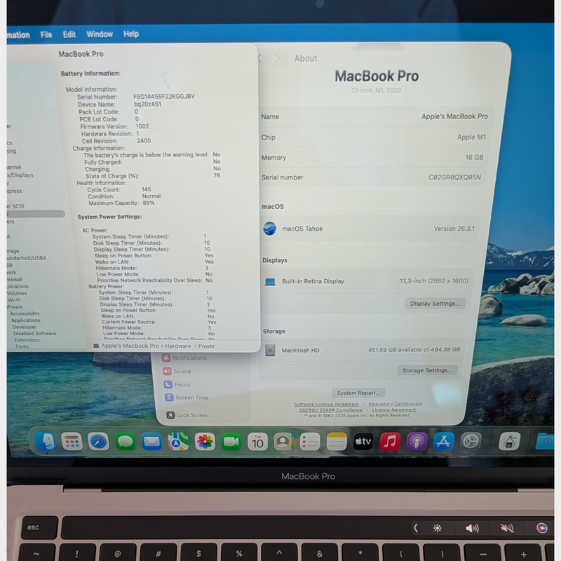 Apple Macbook Pro 13" M1 512GB 16GB Súper Precio afbeelding 6