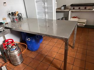 Mesa de acero inoxidable 200x100