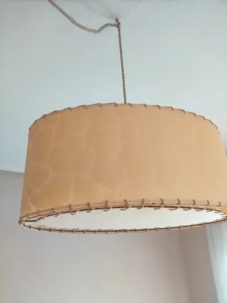 Lámpara de techo tela y metal