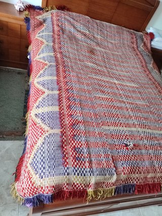 Mantas de lana y lino hechas en telar precio unida