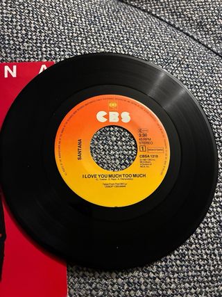 Vinilo Single Santana - How Much I Love You