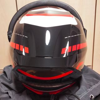 Casco Moto Scorpion Exo-391 Leo Negro Rojo