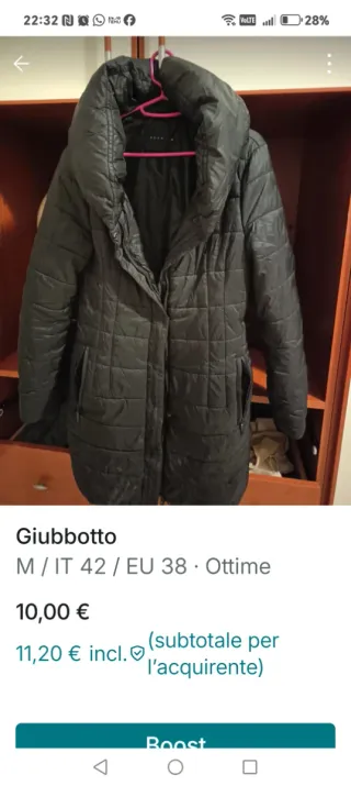 Giubbotto donna nero