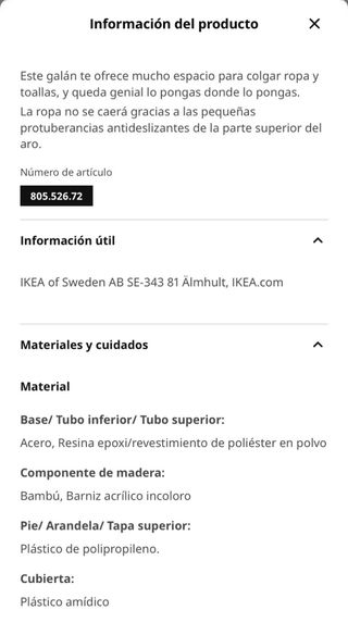 Perchero IKEA