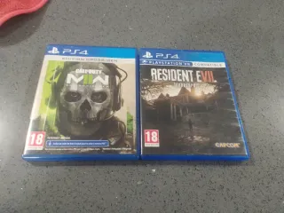 PS4 Call of Duty Modern Warfare II y Resident Evil