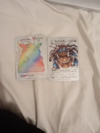 Cartas Pokémon VMAX Pikachu y Blastoise