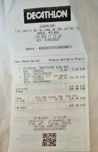 Bicicleta plegable 20''