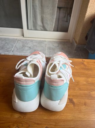 Deportivas Mujer Rosa y Blanco