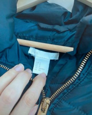 Abrigo premamá acolchado azul marino abrigado