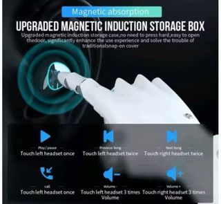 Auriculares Bluetooth5.1IPX7 Negros con pantallita