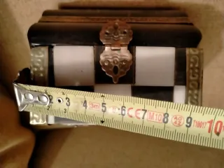 Joyero antiguo ajedrez latón