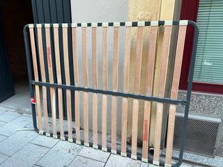 Base de somier metálica y de madera
