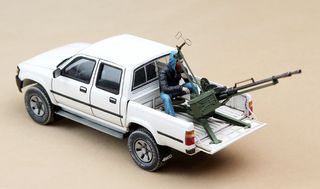 Maqueta Pick Up w/ZPU-1 Meng 1/35