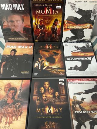 Lote dvd 19 “ Mad Max, Transporter, Mummy”