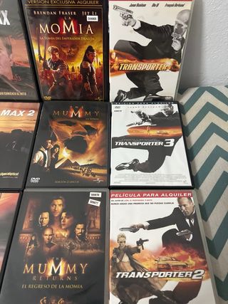 Lote dvd 19 “ Mad Max, Transporter, Mummy”