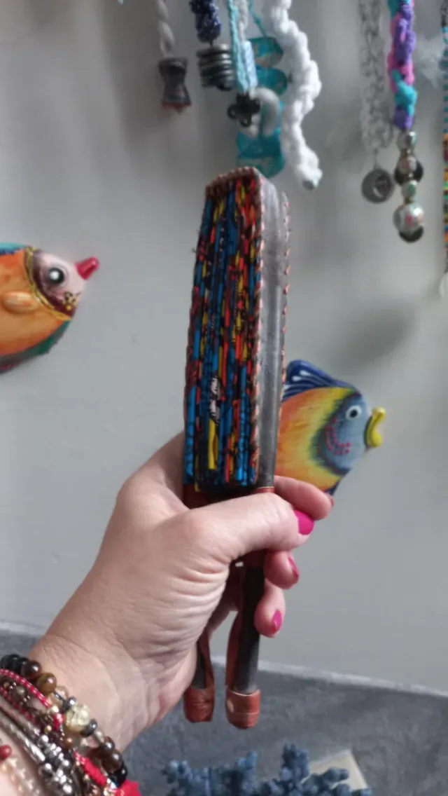 Abanico artesano africano