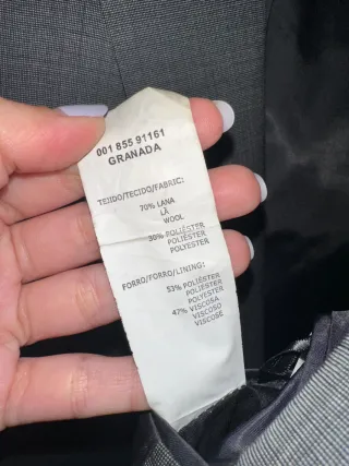 Americana Dustin Gris Talla XL