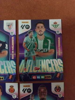 4 Cartas Panini Adrenalyn XL Influencers