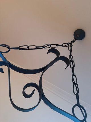 Lámpara Tiffany Metal y Cristal Multicolor