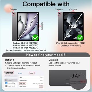 Funda iPad Air 11 M4/M3/M2 4ª/5ª Gen