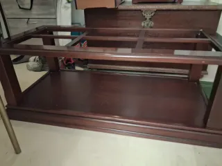 Mesa de centro madera y cristal