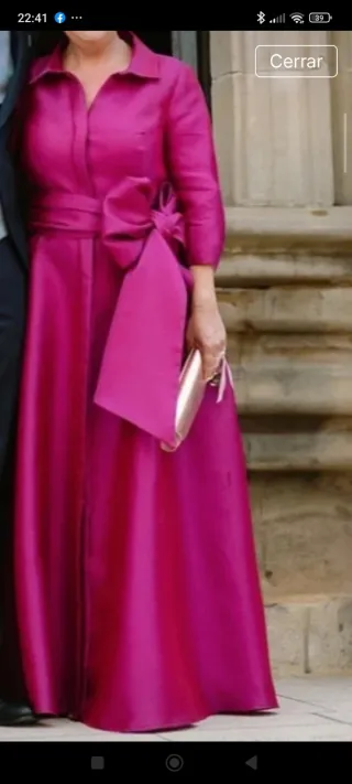 Vestido de ceremonia rosa