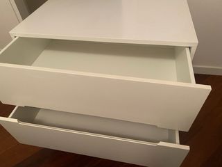 Cómoda blanca 2 cajones