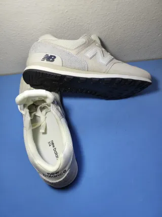 New Balance Beige/Blanco Zapatillas