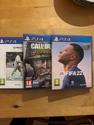 Pack PS4: FIFA 21, FIFA 22 y Call of Duty WWII
