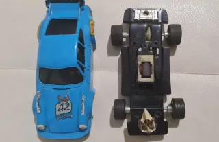 Scalextric exin mex Porsche RS azul