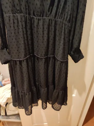 Vestido Tintoretto Negro Talla XL