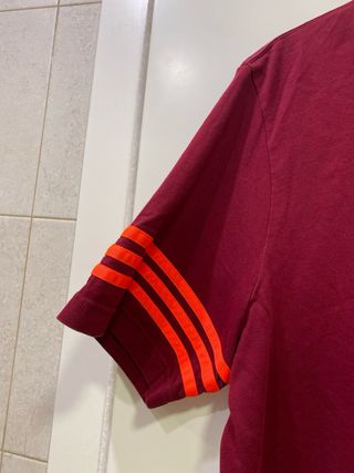 Camiseta Adidas burdeos logo clasico Talla XL