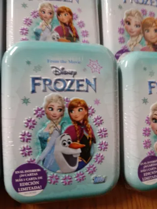 12 Cajas Metálicas Frozen 24 Cromos c/u