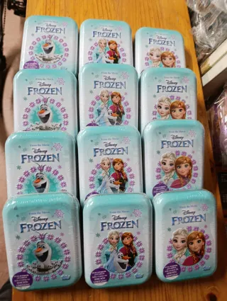 12 Cajas Metálicas Frozen 24 Cromos c/u