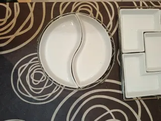 Juego platos aperitivos cerámica