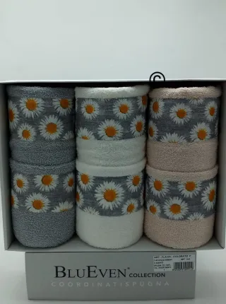 Set 6 Asciugamani BluEven Cotone