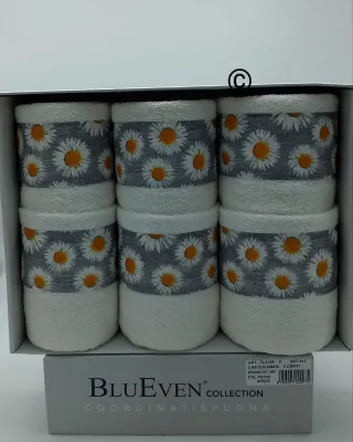 Set 6 Asciugamani BluEven Cotone