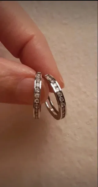 Orecchini luminosi Arg 925 e zirconi