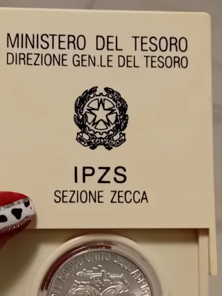 Moneta Argento Collezione IPZS Sezione Zecca