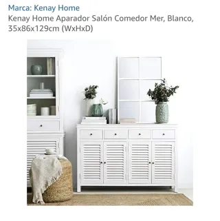Aparador Kenay Home Blanco 129cm