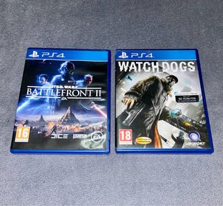 Juegos PS4: Star Wars Battlefront II y Watch Dogs