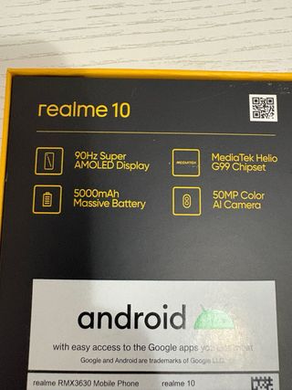 URGE VENTA /REALME 10 Móvil con funda como nuevo