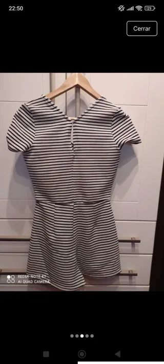 Mono corto Bershka rayas