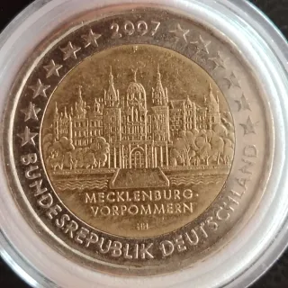 Moneda 2 Euros Alemania 2007 Mecklenburg (F)
