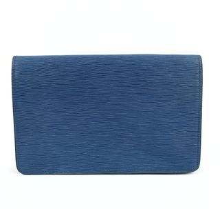 Bolso Louis Vuitton Azul con Cierre Dorado