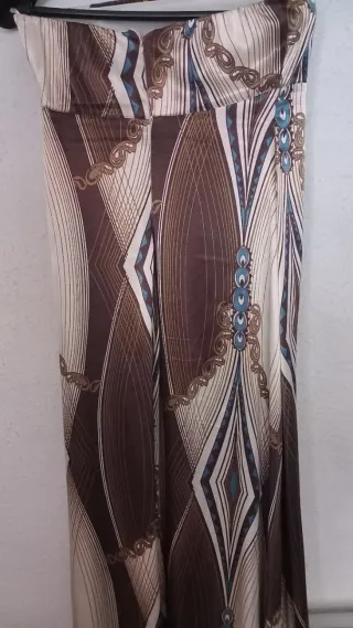 Vestido largo fiesta estampado talla L