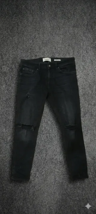 Pull&Bear Vaqueros Negros Talla M