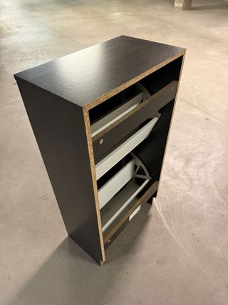 Scarpiera legno marrone scuro