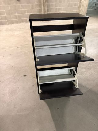 Scarpiera legno marrone scuro